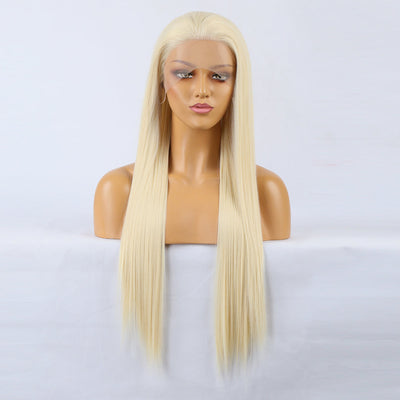 Natural Realistic Long Straight Wig - High Temperature Fiber