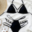 Cutout Halter Neck Two-Piece Bikini Set - Korvel
