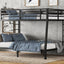 Metal Full XL over Queen Bunk Bed - Space-Saving Design