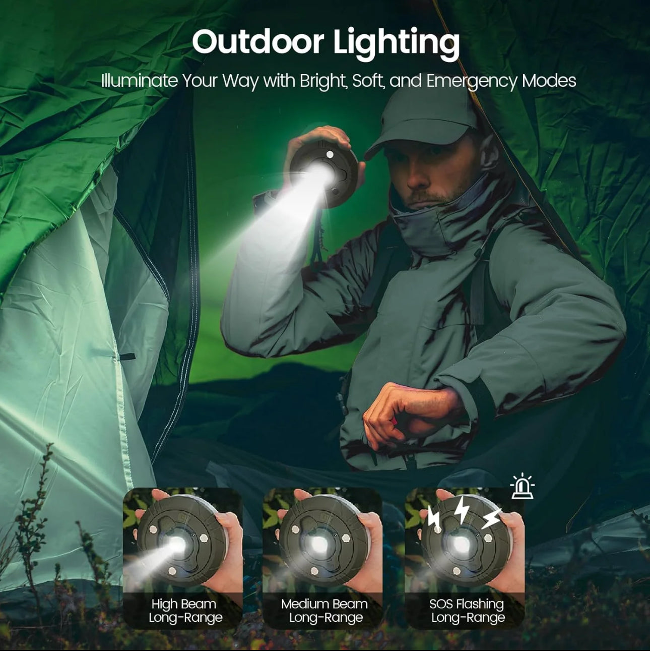 GlowTrail 4-in-1 Camping Light - Korvel
