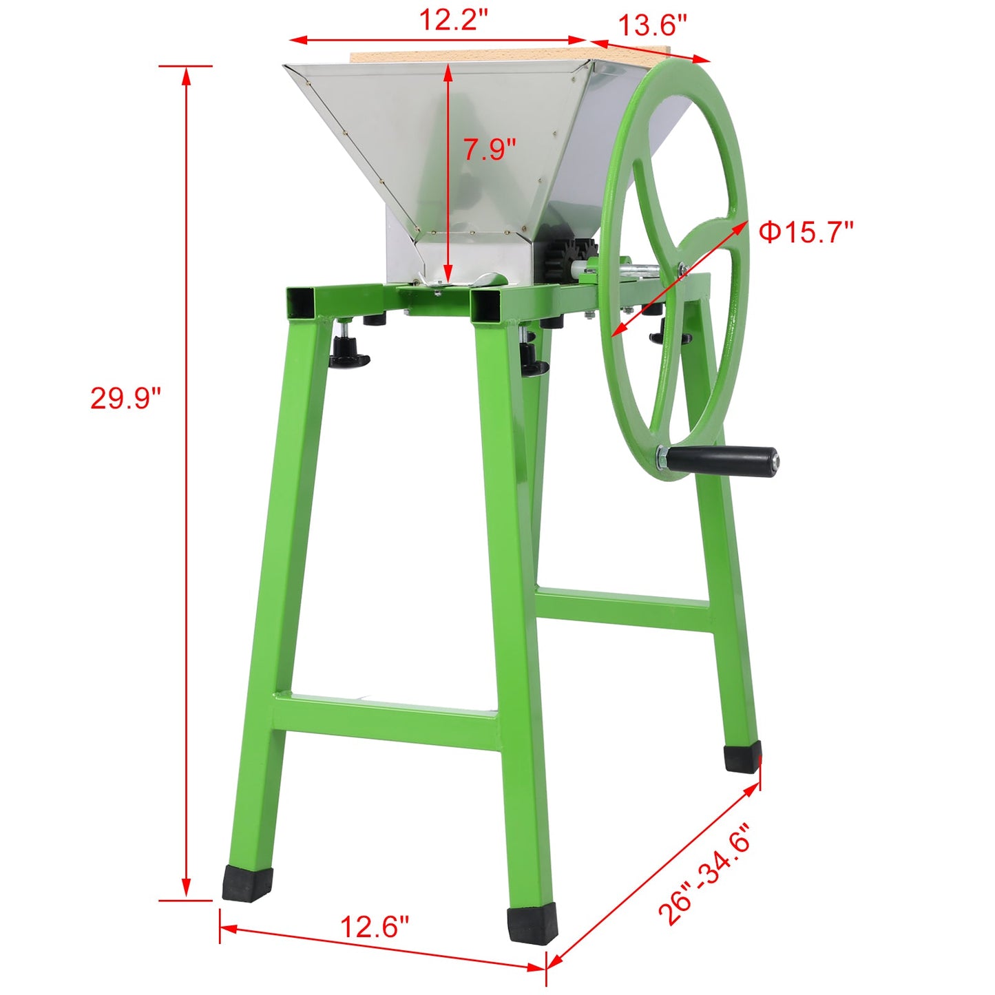 Fruit Wine Press and Crusher and Filter Bag,100% Nature Apple&Grape&Berries Crusher Manual Juice Maker for Kitchen - Korvel
