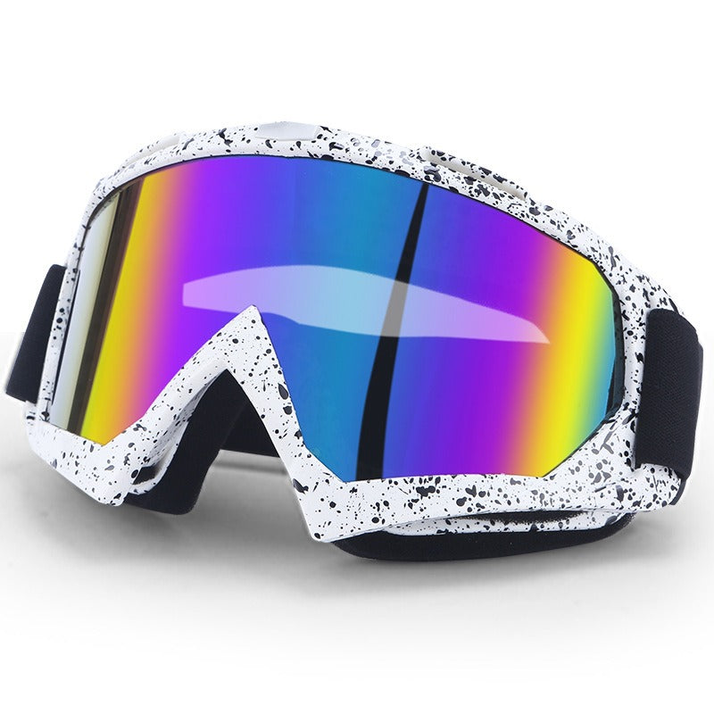 Outdoor Motorcycle Goggles Sheet Face Mask Outdoor Riding Windproof Dust Skiing Cross Country Helmet Goggles - Korvel