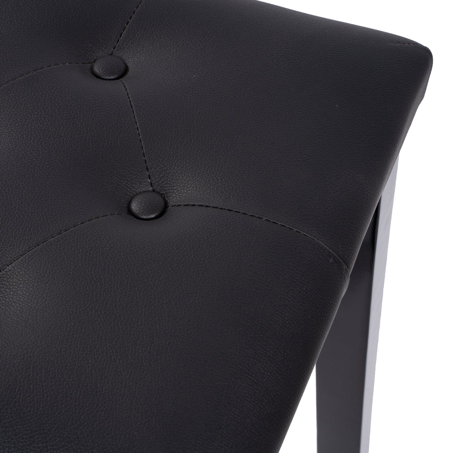 Elegant Piano Bench with Padded Cushion & Storage Compartment