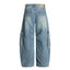 Vintage Washed Multi-Pocket Workwear Jeans for Men