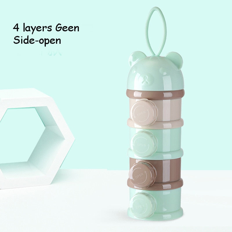 Boîte de rangement portable pour aliments pour bébés Bear Style - 3/4 couches