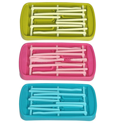 Premium Baby Bottle Drying Rack in Blue & Pink
