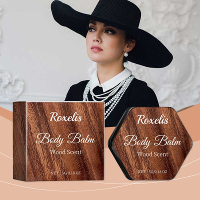 Wood Balm Elegant Light Fragrance Refreshing Non-Sticky Lasting Fragrance Portable Charm Pocket Perfumed Body Balm - Korvel