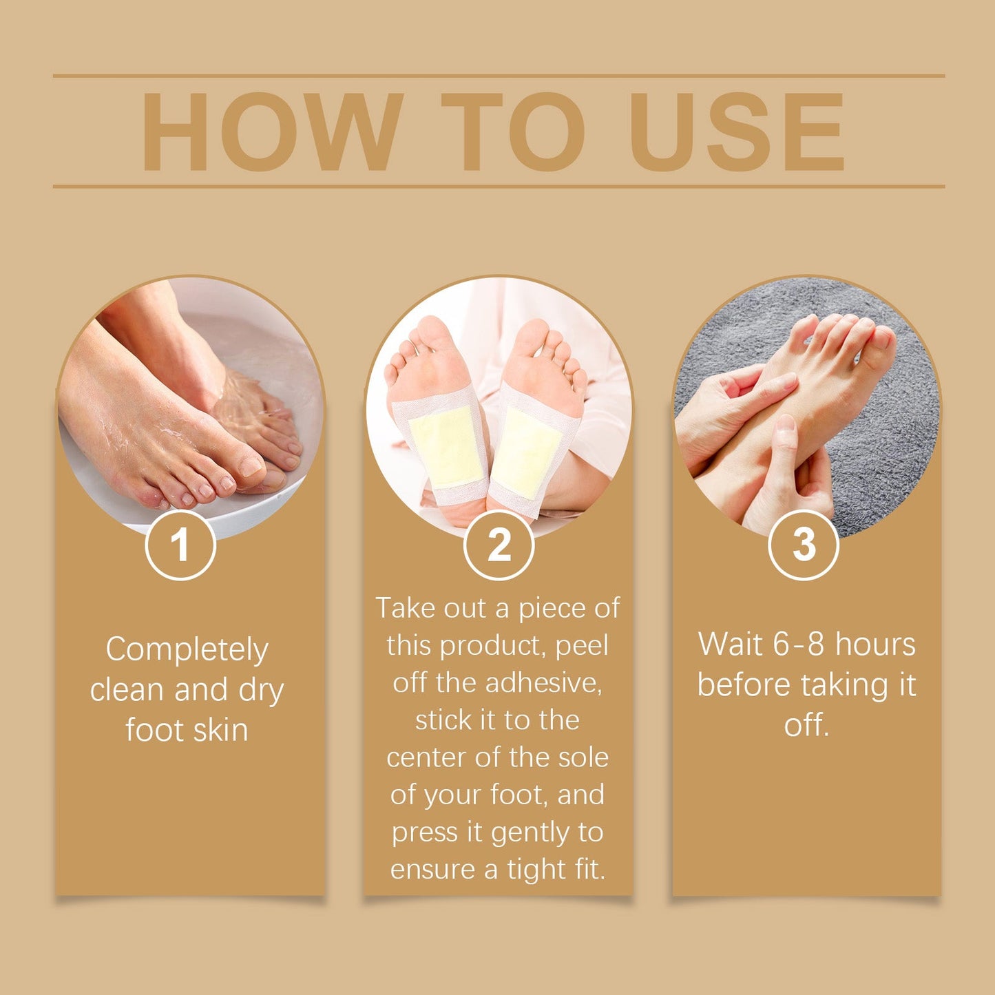 Bee Venom Herbal Cleansing Foot Patch With Ginger Essence Ingredients For Soothing Discomfort Sole Patch - Korvel