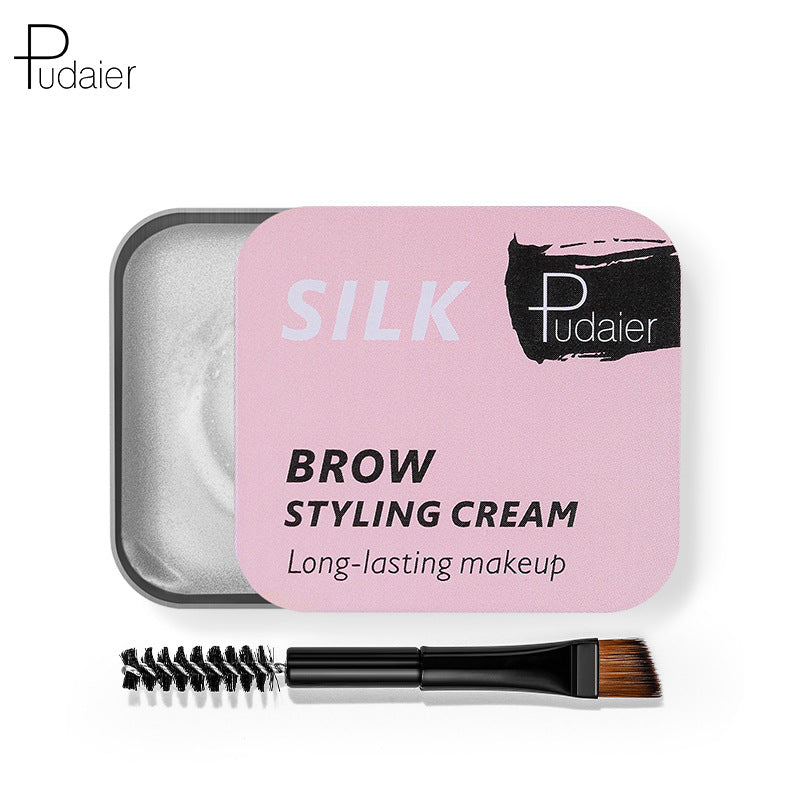 Pudaier Natural Wild Brow Styling Soap Eyebrow Cream Colorless Moisturizing Natural - Korvel