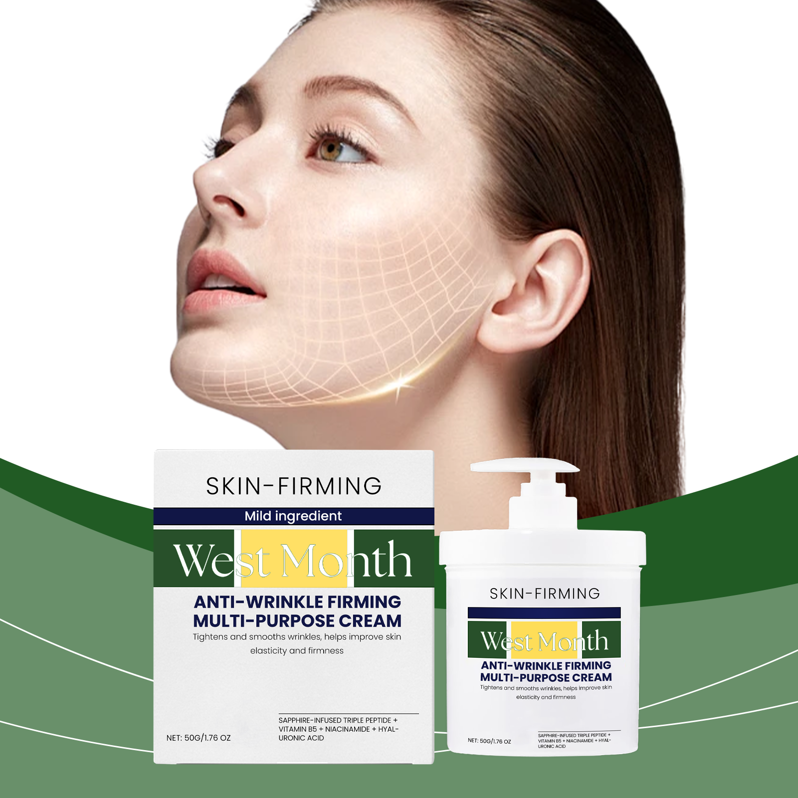 Hydrating & Firming Face Repair Gentle Moisturizing & Brightening Skin Hydrating & Moisturizing Cream - Korvel