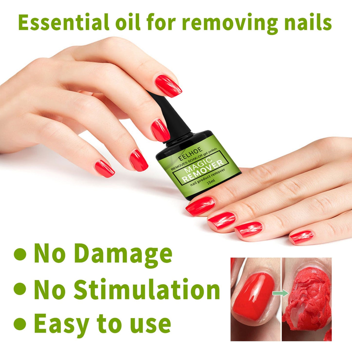 Dissolvant à Vernis à Ongles EELHOE - 15ML