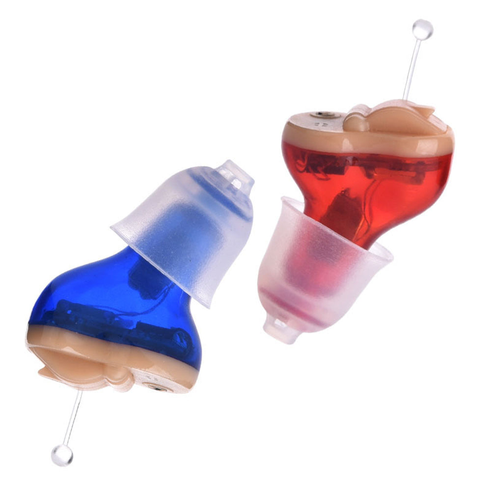 Mini Hearing Aid Adjustable Ear Hearing Assistant Helper Invisible Sound Amplifier Volume for Deaf Elderly Rechargeable - Korvel