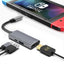 USB HUB docking station three in one C interface USB splitter Switch game console base HUB docking station - Korvel