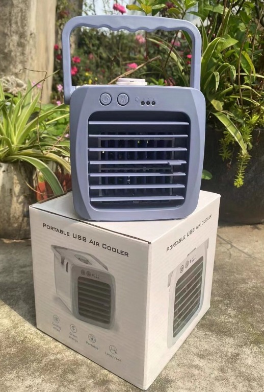 Portable Mini Spray Air Cooler - USB Desktop Fan