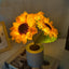 Rechargeable Sunflower LED Simulation Night Light Room Bedhead Decoration Atmosphere Light Birthday Gift for Girls - Korvel