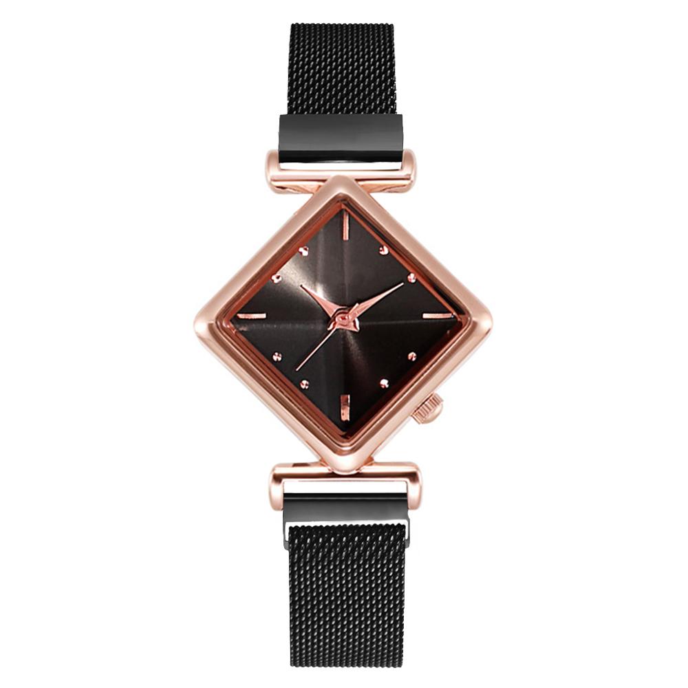 Women Square Watch Luxury Ladies Quartz Magnet Buckle Gradient Color Watches Relogio Feminino For Gift Clock - Korvel