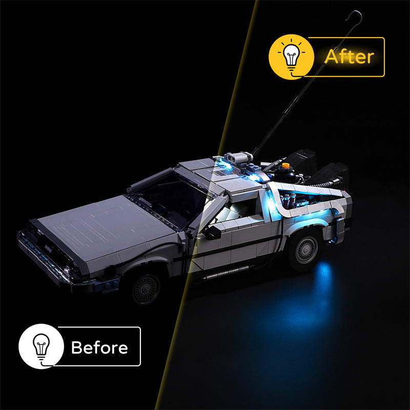 Set de LED para la Máquina del Tiempo de Volver al Futuro Compatible con LEGO