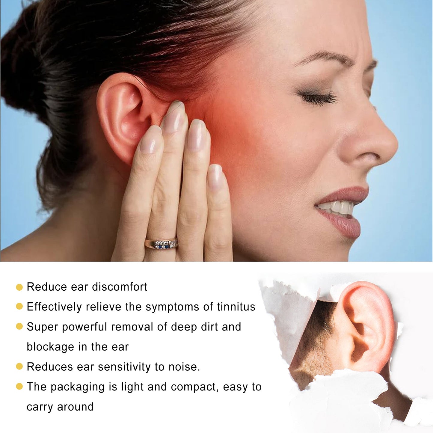 Bees Propolis Tinnitus Soothing Spray, Relieve Tinnitus And Ear Discomfort Clean Ear Wax Drops - Korvel