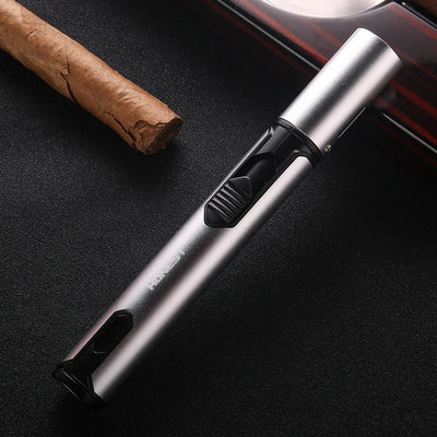Metal Windproof Lighter Butane Jet Flame Lighter Cigarette Cigar Accessories Kitchen Cooking BBQ Outdoor Gadgets - Korvel