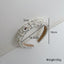New handmade beaded crystal pearl retro exaggerated internet celebrity hot selling thin edge hair accessories - Korvel
