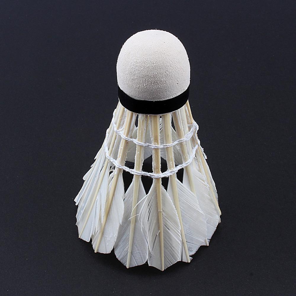 Shuttlecocks de pluma premium - Paquete de 12
