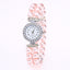Crystal Watch Fashion Women Watch Pearl String Watch Strap Quartz Bracelet Watch models Female Clock Ladies damenuhr reloj mujer - Korvel