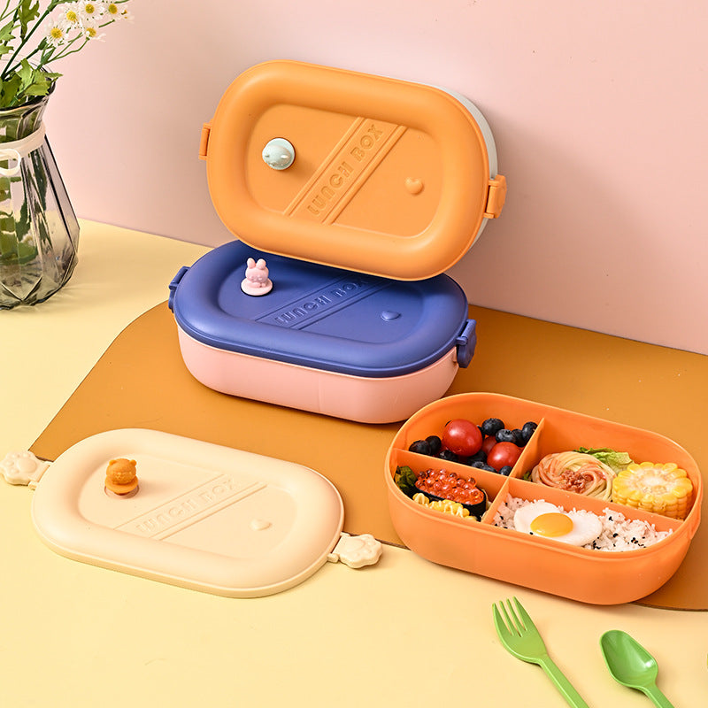 Microwaveable sealed lunch box food grade compartment portable lunch box - Korvel