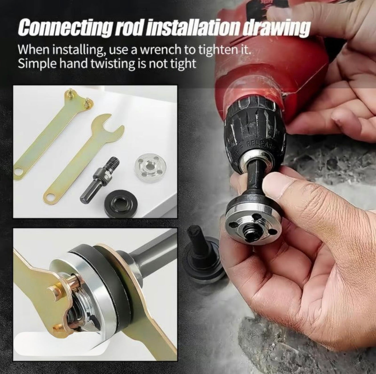 Juego de Adaptadores GrindLink para Taladros Eléctricos