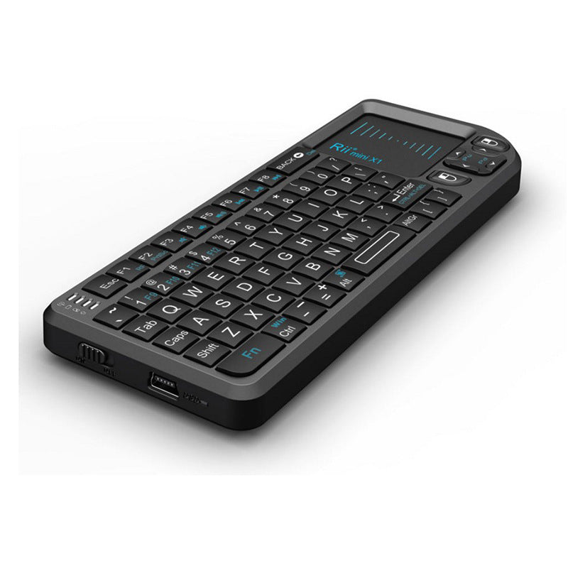 Rii X1 Mini Wireless Keyboard with Mouse Touchpad Remote Control for Home Office, Business, and HTPC Laptops - Korvel