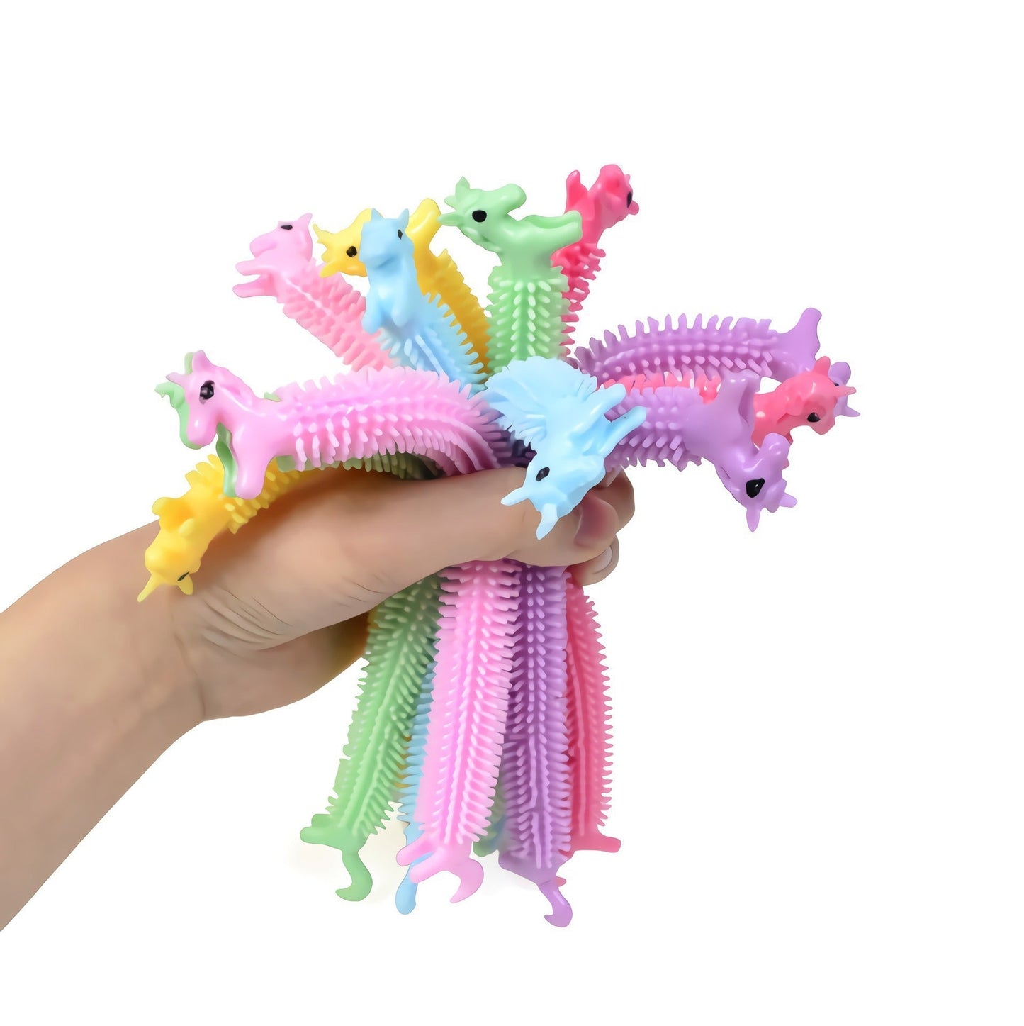Cartoon unicorn cute pet animal lala music bracelet tpr soft rubber vent decompression noodle decompression toy - Korvel