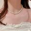 Titanium Steel Rice Bead Necklace - Korvel