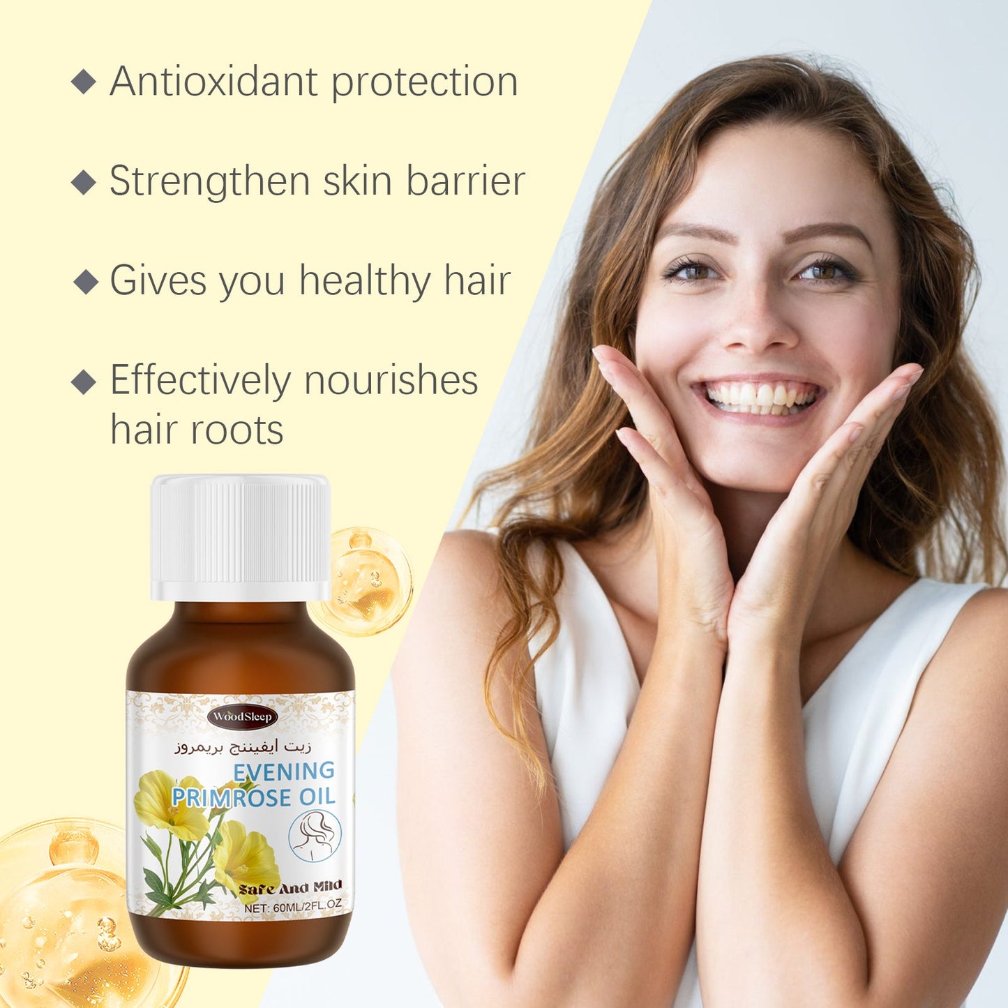 Woodsleep Evening Primrose Care Oil Hair Care Hair Care Oil - Korvel
