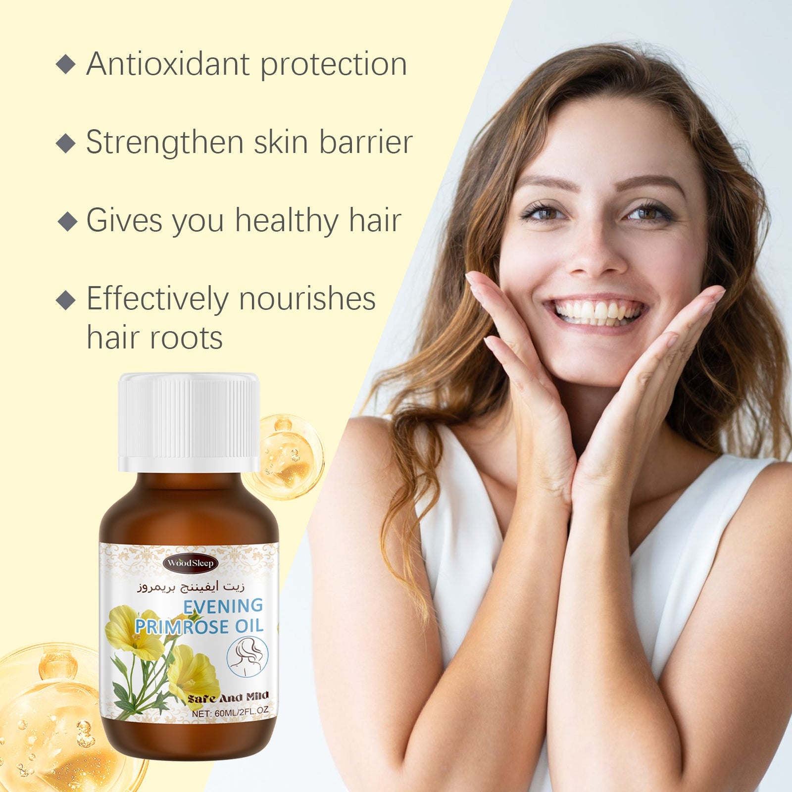 Woodsleep Evening Primrose Care Oil Hair Care Hair Care Oil - Korvel