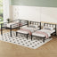 Twin over Twin & Twin Bunk Beds for 3, Twin XL over Twin & Twin Bunk Bed Metal Triple Bunk Bed, Black - Korvel