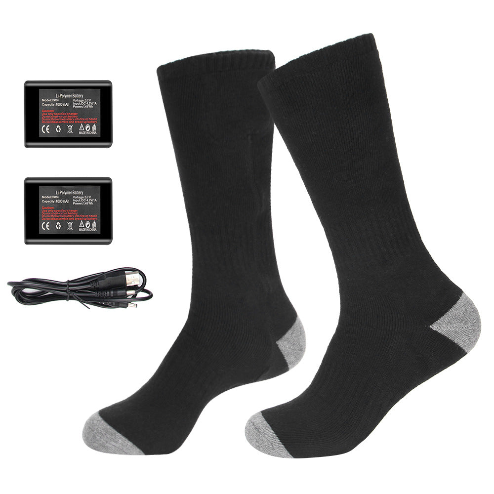 Motorcycle riding in winter heated socks for warmth and foot protection intelligent charging foot heating socks - Korvel