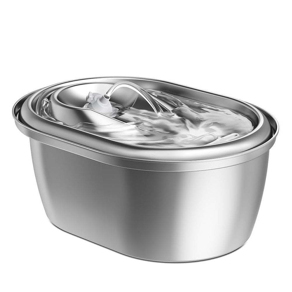 Distributeur d'eau intelligent en acier inoxydable premium pour animaux de compagnie