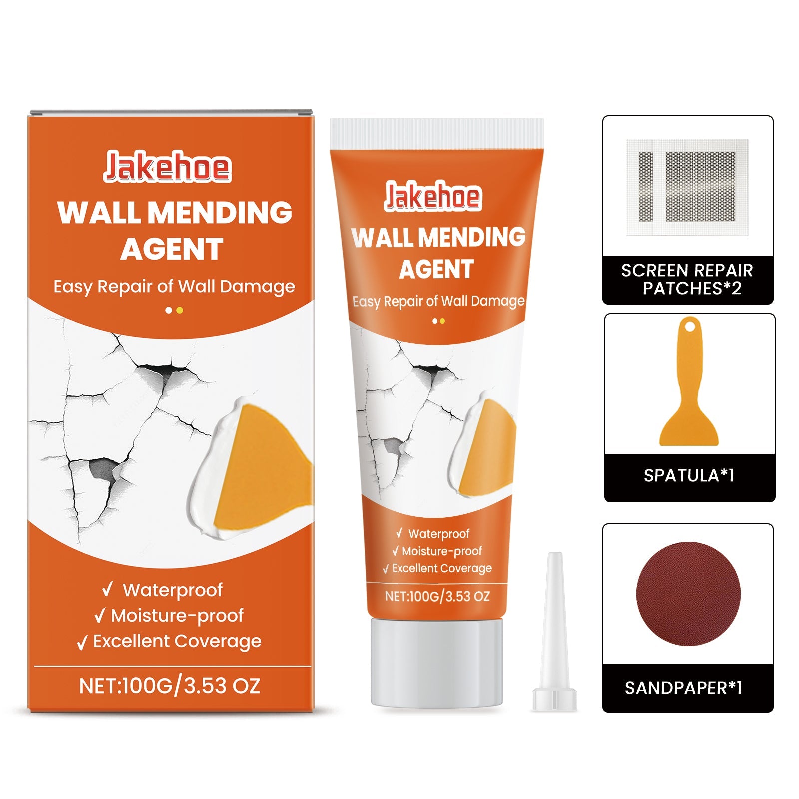 Wall Repair Kit Wall Hole Peeling Repair Wall Paste Cracked Nail Eye Wall Repair - Korvel