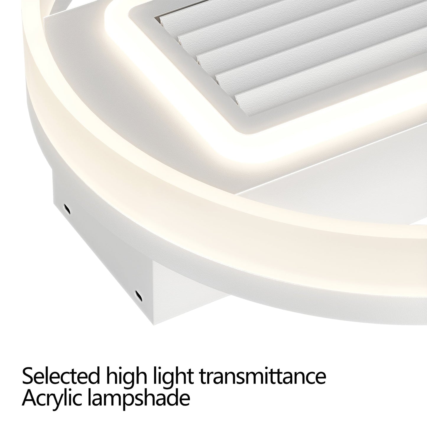 Lampe de ventilateur sans pales avec lumières LED dimmables