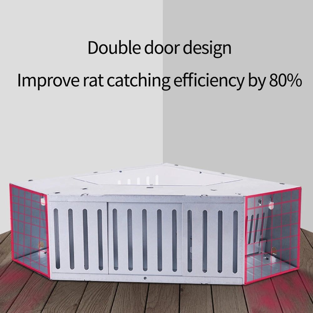 Catching Mice Mouse Traps Occasions Available Double-door Design Non-toxic Reusable Rustproof Garden Supplies Portable - Korvel