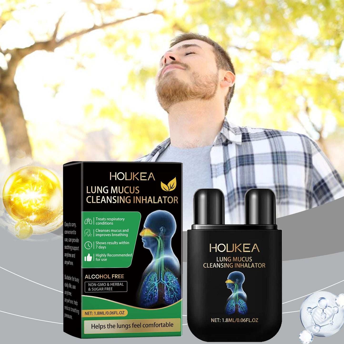 Body Cleanser Inhaler Gently Cleanses Nose Comfort Nose Body Relieves Discomfort Caregiver - Korvel