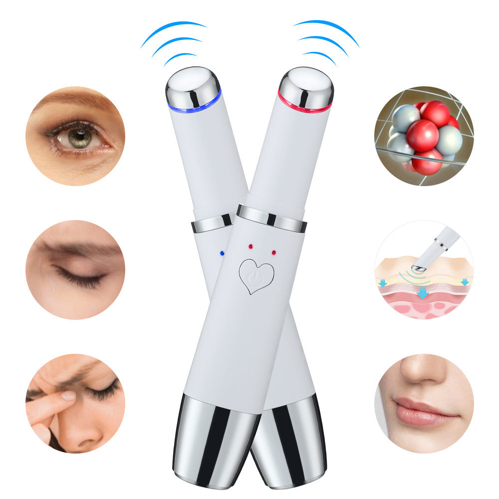 Red And Blue Eye Beauty Instrument Home Eye Beauty Instrument Heating Eye Massager Vibration Imported Beauty Instrument - Korvel