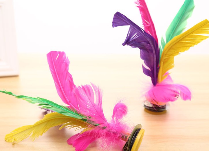 21CM Hacky Sack Foot Sports Game Brand Kick Feather Kicking Shuttlecocks Badminton - Korvel