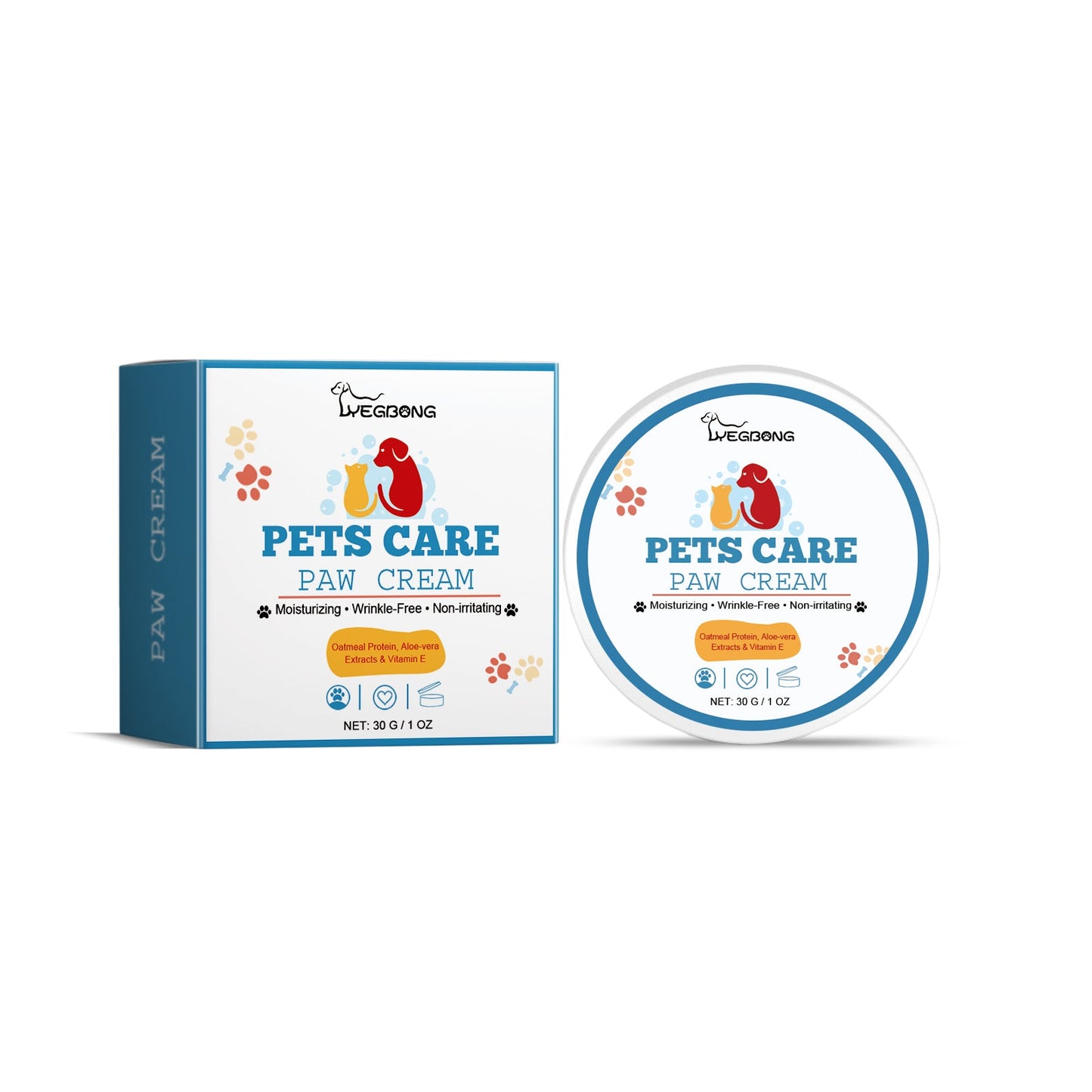 Pet Paw Care Cream For Dogs And Cats Deep Moisturizing Foot Care Cream For Soles And Pads - Korvel