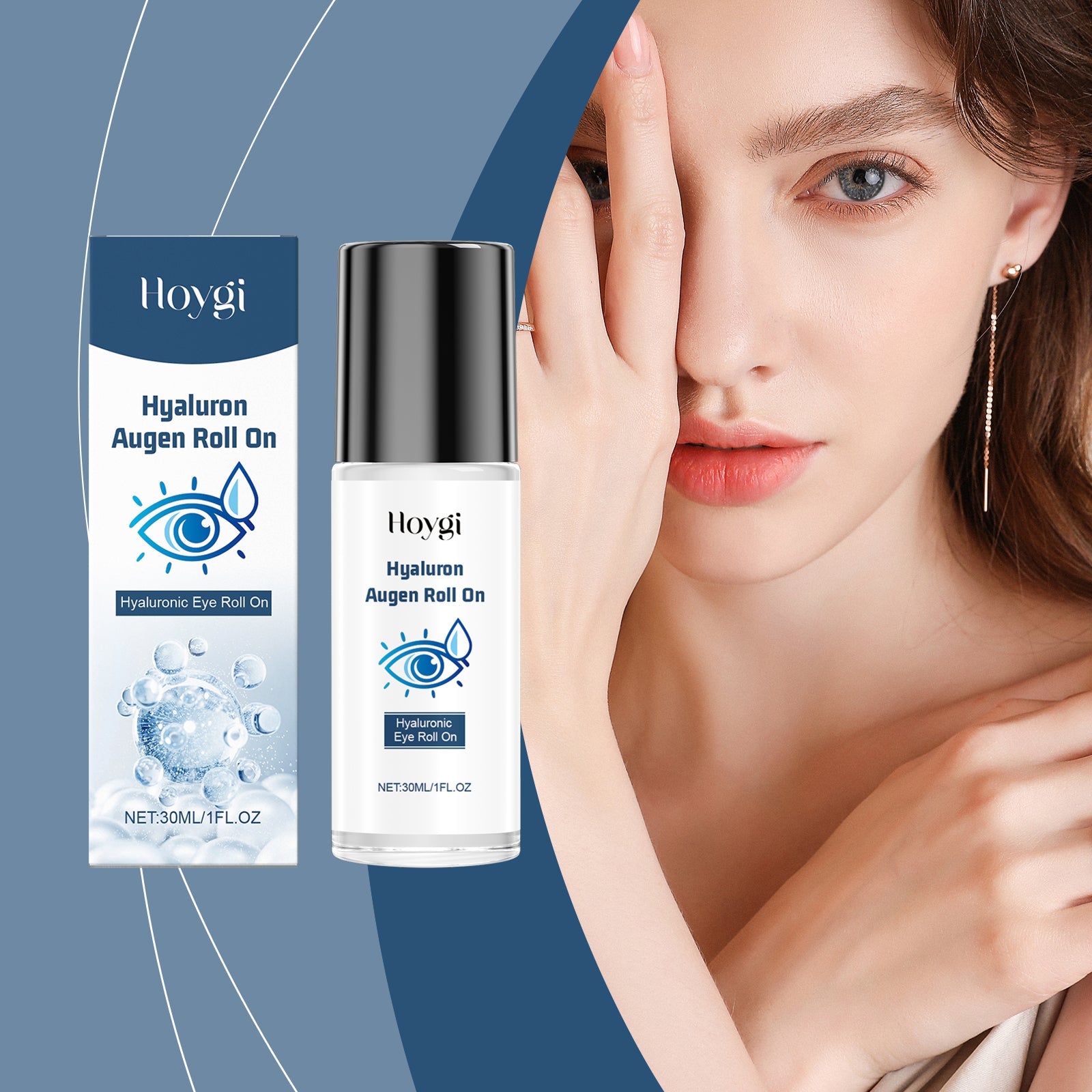 Hyaluronic Acid Eye Ball Gentle Care Firming Eye Skin Moisturizing And Moisturizing Care Ball - Korvel