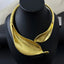 Metal leaf shaped flower bracelet bracelet - Korvel