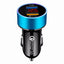 Cargador de coche USB dual QC3.0 con pantalla LCD