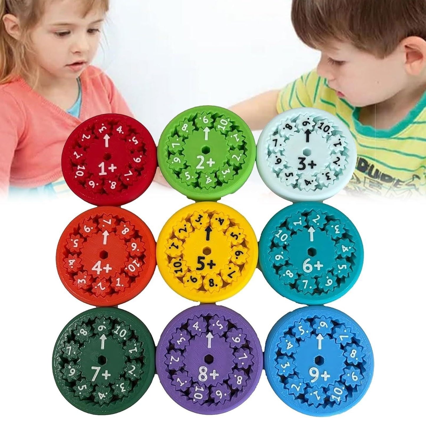MATH FIDGET SPINNERS 9-piece math fidget spinner teaching enlightenment toy - Korvel