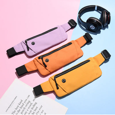 Outdoor mobile phone sports waist bag fitness men's and women's running waist bag waterproof storage close fitting sports cycling invisible manufacturer - Korvel