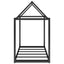 Metal House Shape Platform Bed  twin - Korvel