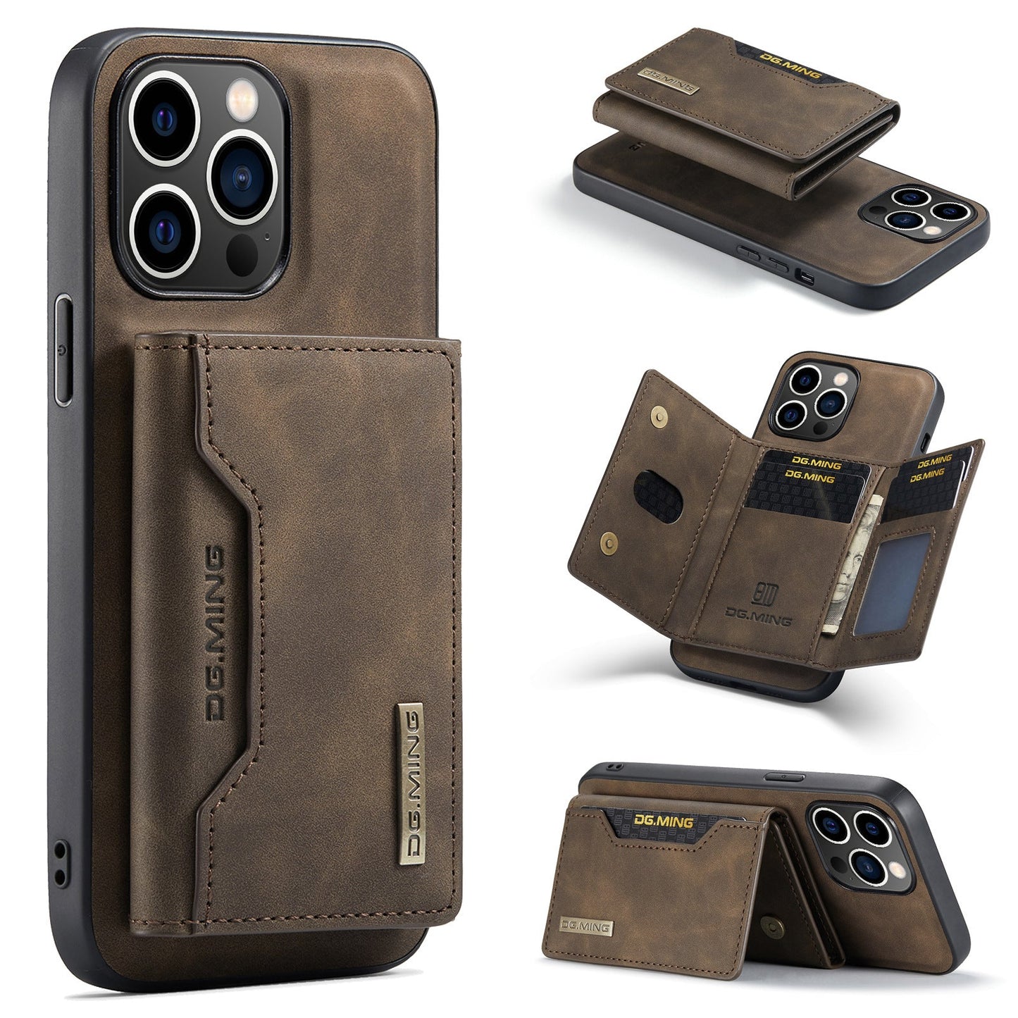 Applicable to iPhone14 Pro Max Split Card Case iP14 Plus Magnetic Card Case Protective Cover - Korvel